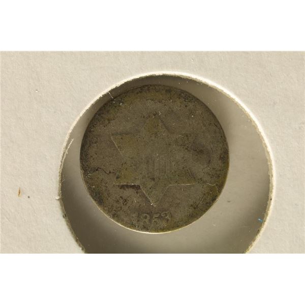 1853 THREE CENT PIECE (SILVER)