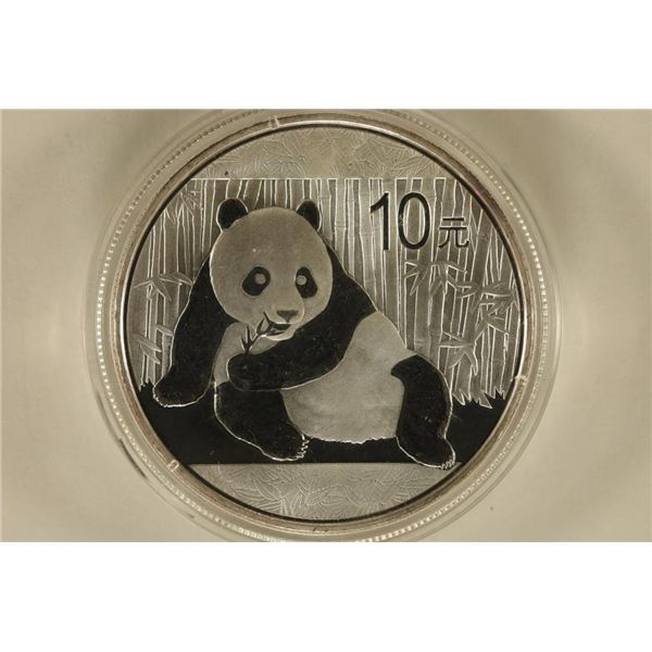 2015 CHINA SILVER 10 YUAN PROOF PANDA IN HARD