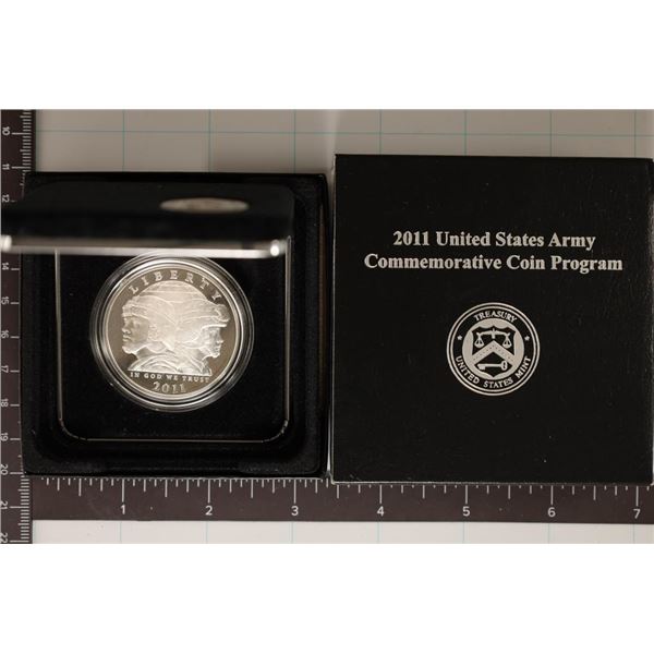 2011-P US PF SILVER DOLLAR US ARMY IN ORIGINAL US