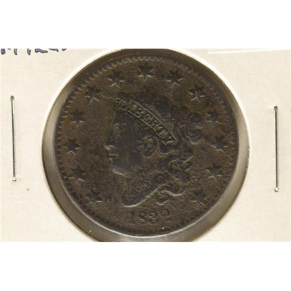 1832 SMALL LETTER US LARGE CENT (VERY GOOD) WATCH