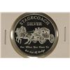 Image 1 : 1 TROY OZ .999 FINE SILVER PF ROUND STAGECOACH