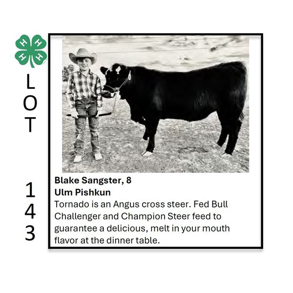 Blake Sangster - Tag #: 30 / Beef