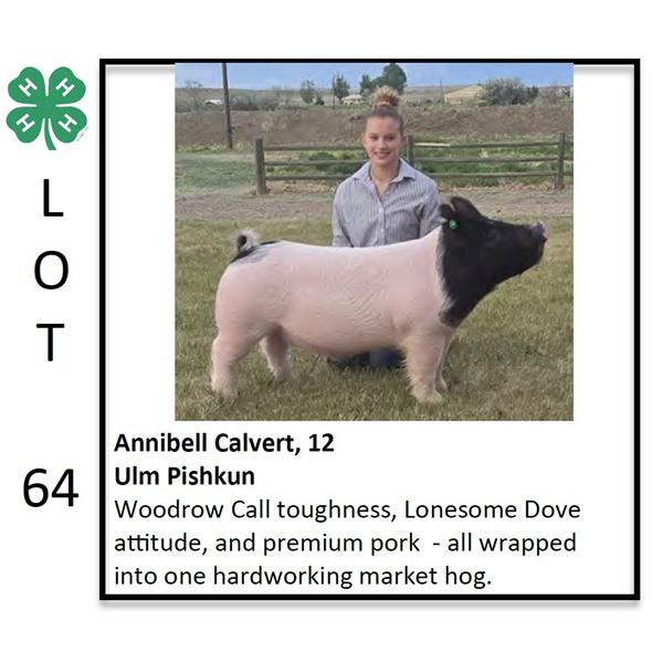 Reserve Champion  - Swine- Annibell Calvert - Swine