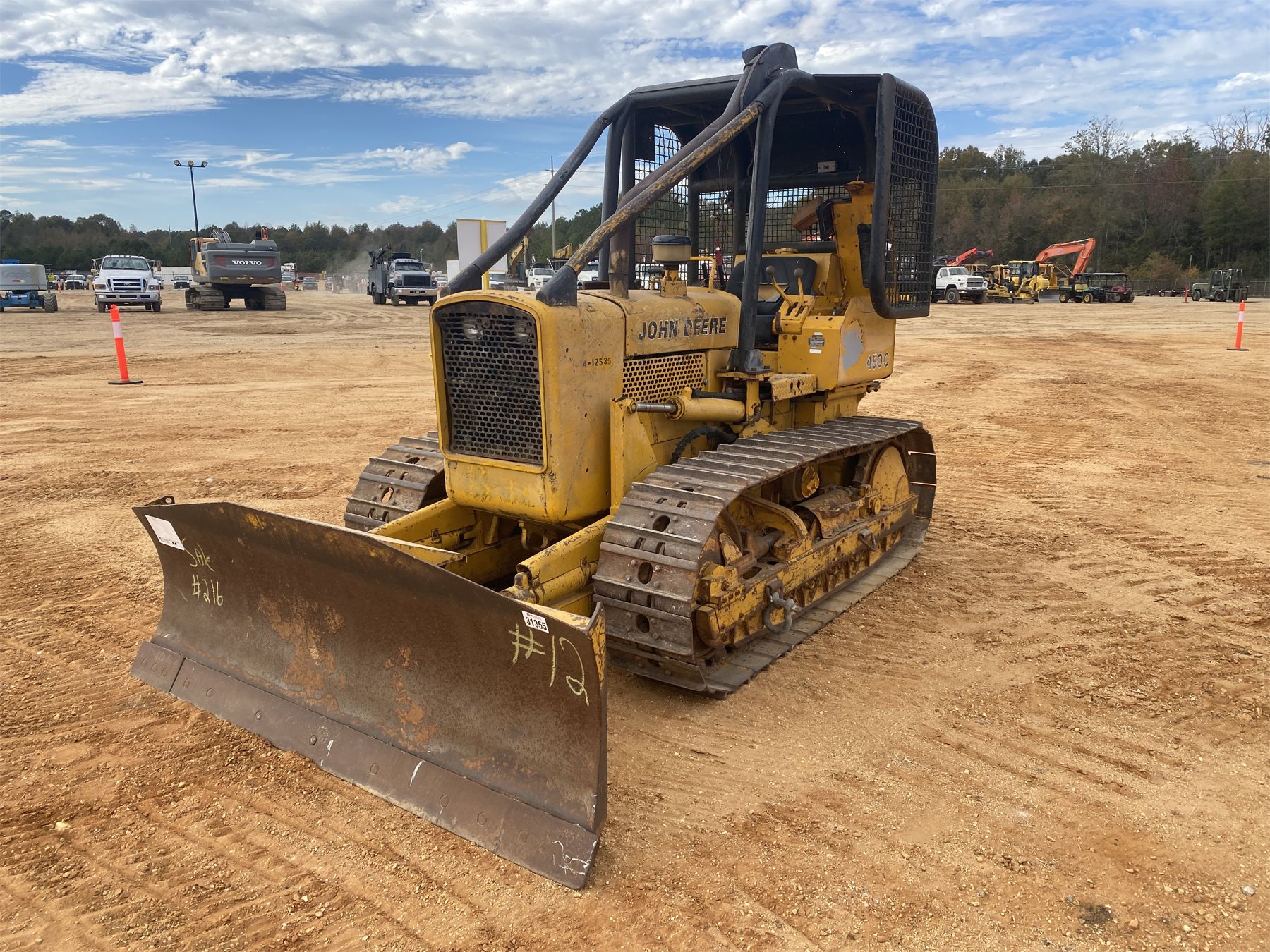 450c 1982 JOHN DEERE 450C Dozer / Crawler Tractor - J.M. Wood Auction ...