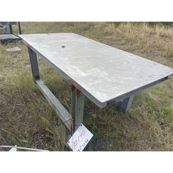 4'x8' METAL TABLE W/ S.S. TOP