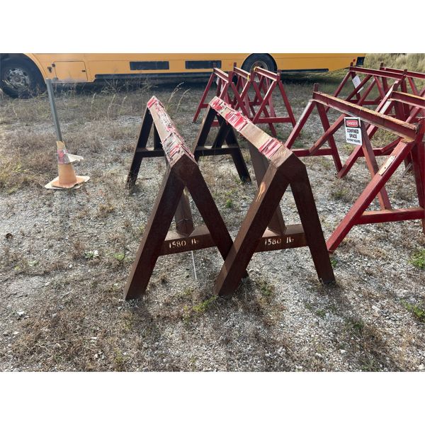(2) METAL SAW HORSES