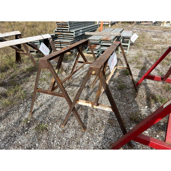 (2)  METAL SAW HORSES