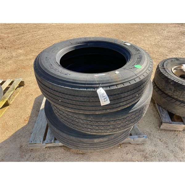 (3) 285/75R24.5 TIRES