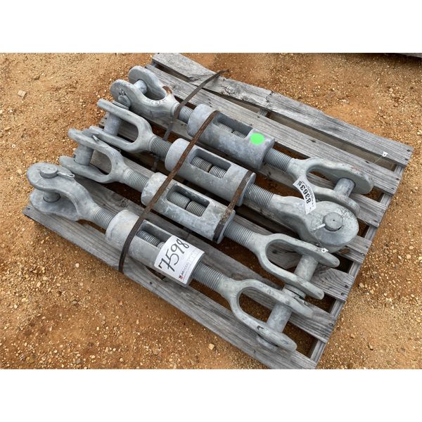 (4)  27.2 TON TURNBUCKLES