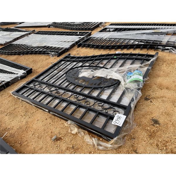 14' BI-PARTING WROUGHT IRON GATE