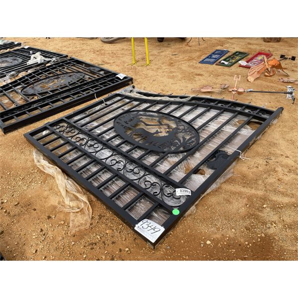 14' BI-PARTING WROUGHT IRON GATE