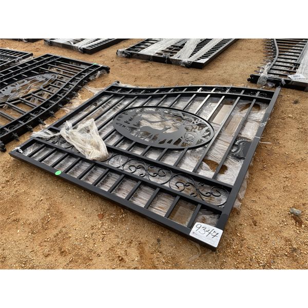 14' BI-PARTING WROUGHT IRON GATE