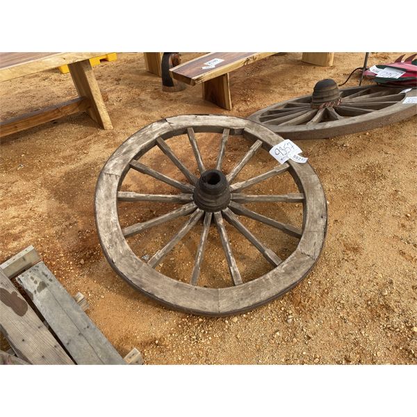 WOODEN WAGON WHEEL
