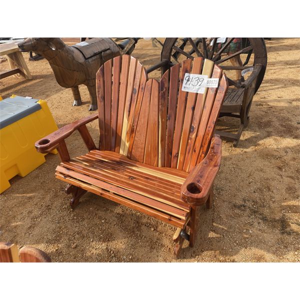 RED CEDAR GLIDER SEAT