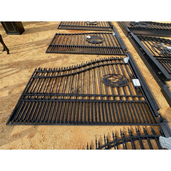 BI-PARTING GATE W/POST, 16 FT, ELK SCENE