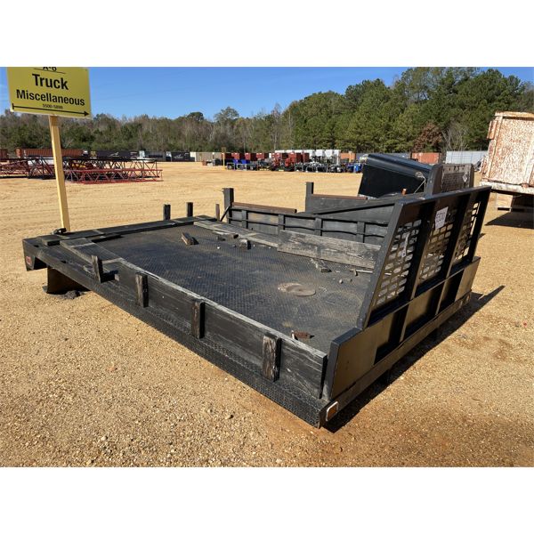 12' FLATBED W/ HEADACHE RACK Flatbed Truck Body