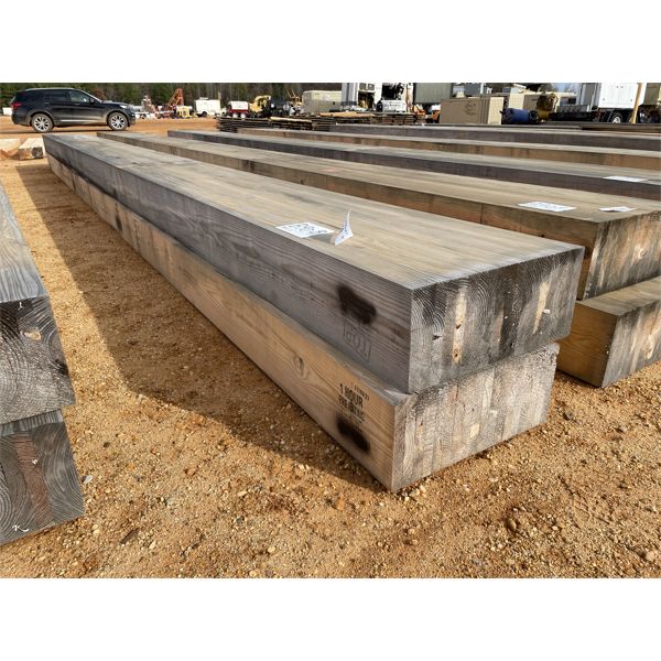 (2) 30' LAMINATED WOODEN BEAMS