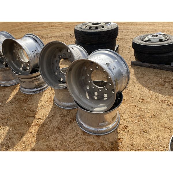 (4) SUPER SINGLE 22.5 ALUMINUM RIMS