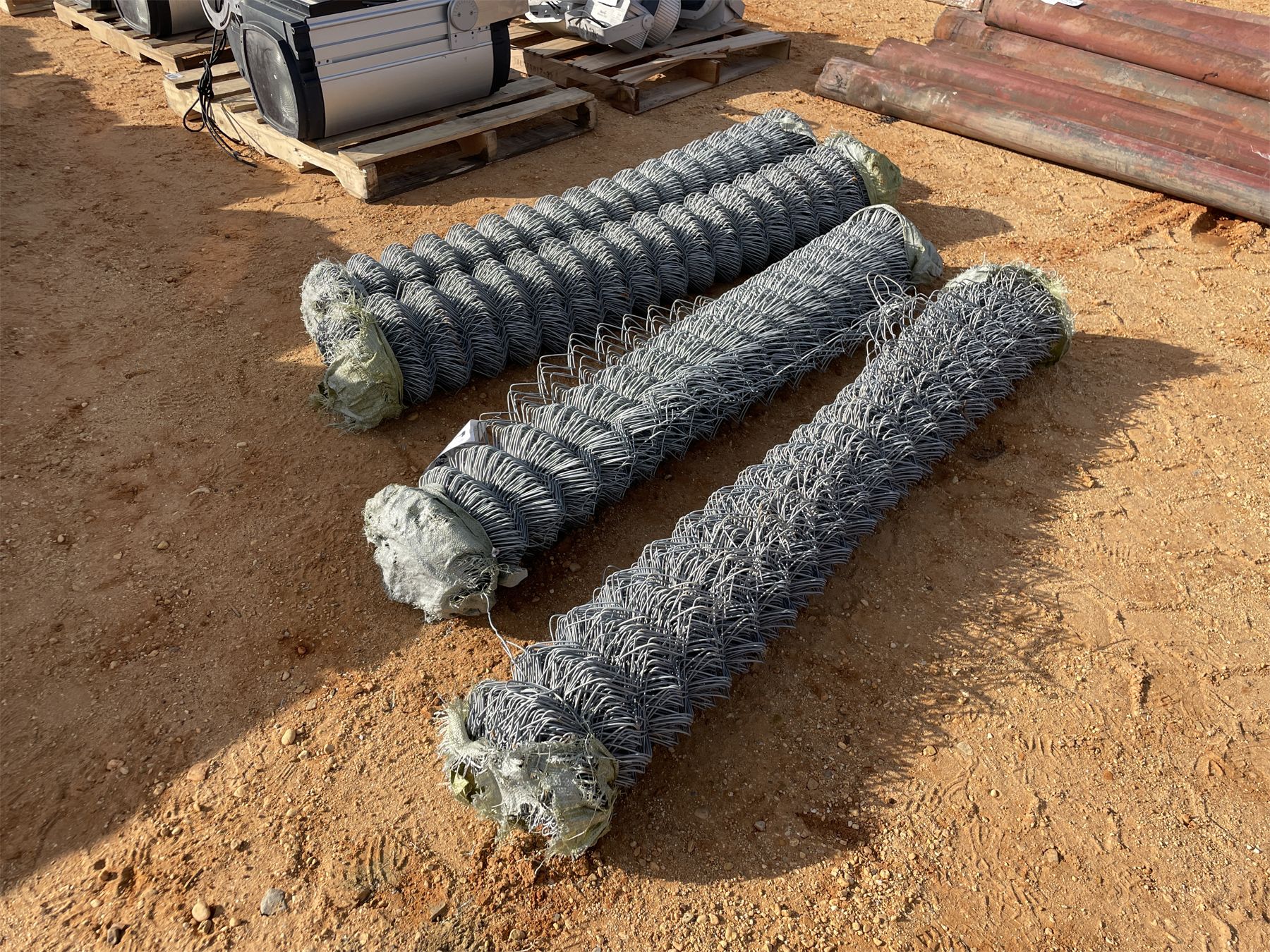 Chain 4 Rols (4) CHAIN LINK FENCE ROLLS - J.M. Wood Auction Company, Inc.