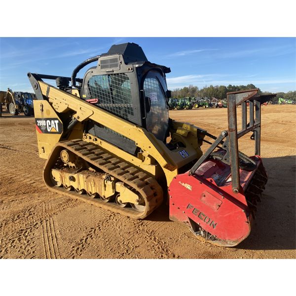 2018 CAT 299D2 XHP Skid Steer Loader - Mulcher