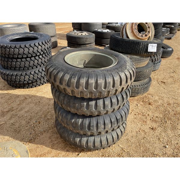 (4) 900-20 MILITARY TIRES & RIMS