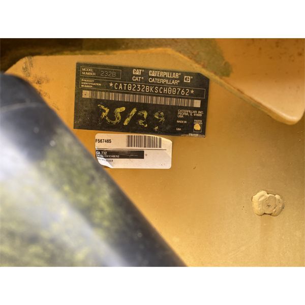 2005 CAT 232B Skid Steer Loader - Wheel - J.M. Wood Auction