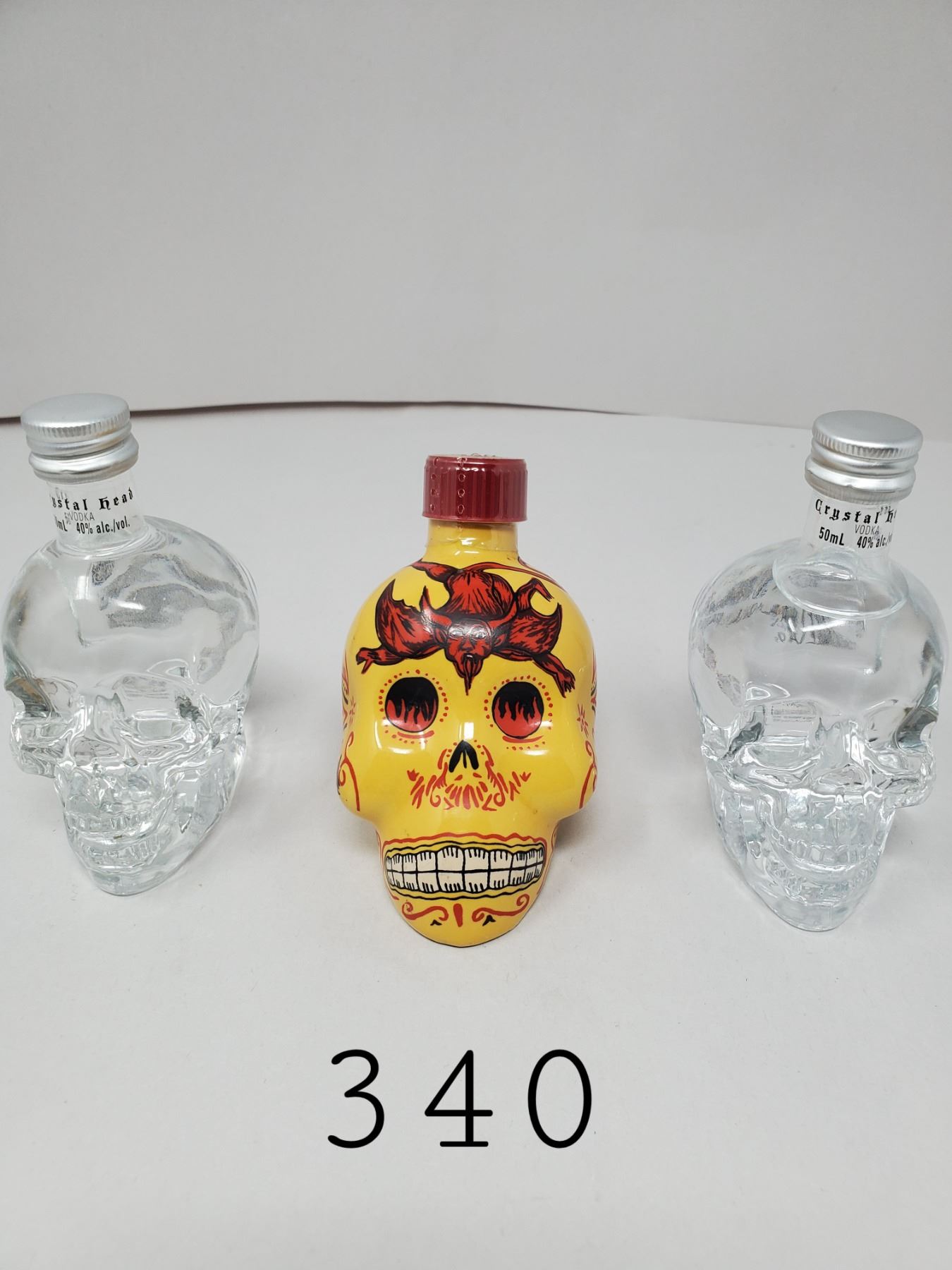 3 Sealed Airplane Bottles Of Liquor