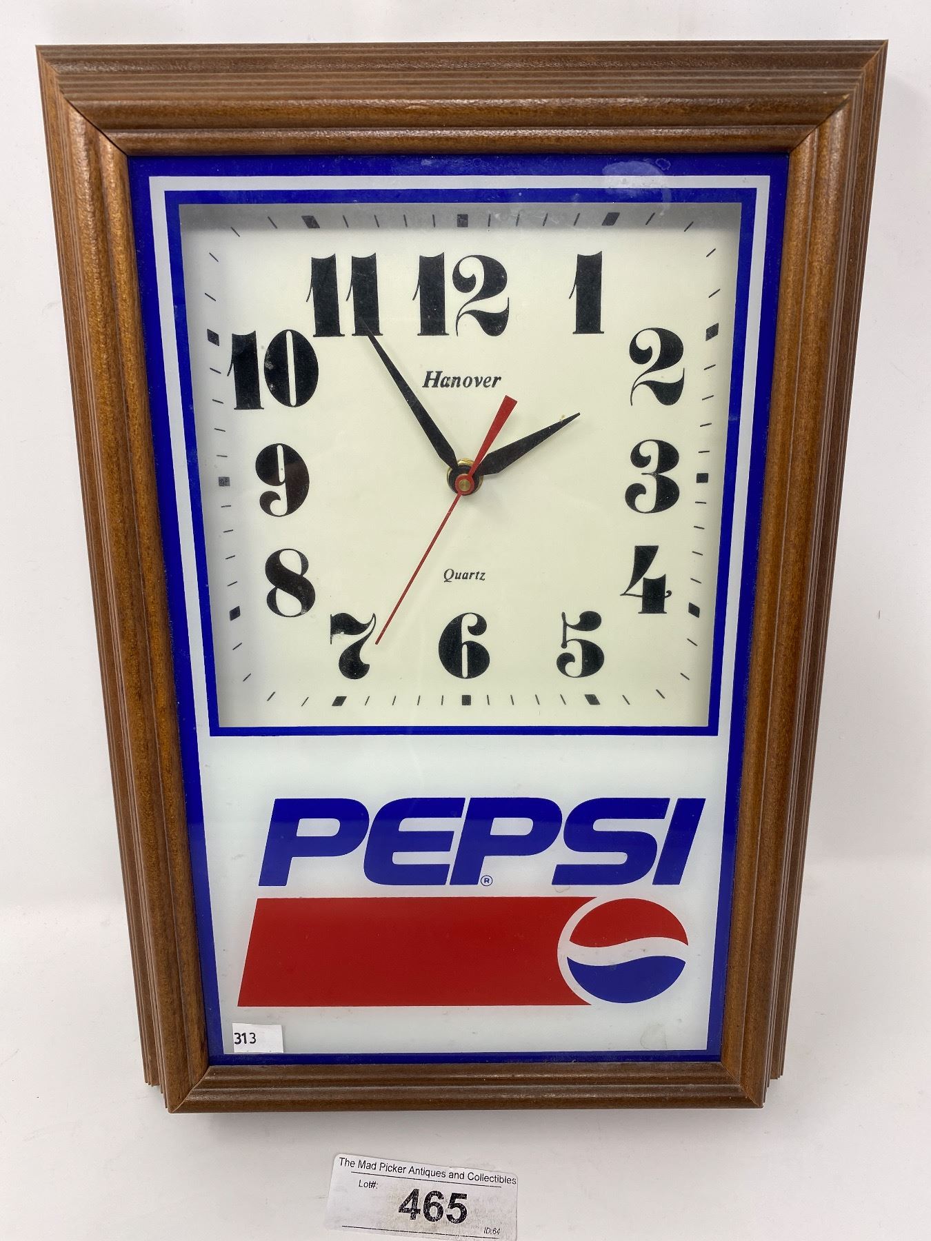Vintage Hanover Pepsi Advertisement Wall Clock