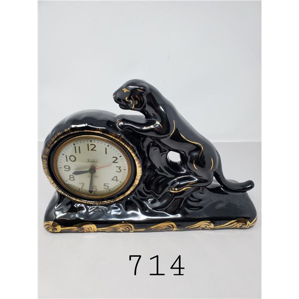 1950S Black Panther Clock Schneider Electric