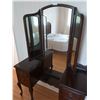 Image 2 : Vintage Vanity With Mirror - 46W x 18D x 67H