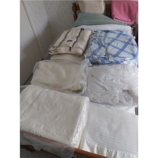 Assorted Blankets Including A 100% Wool Blanket
