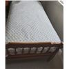 Image 2 : Single Bed With Box Spring, Mattress (Adriana Contour), Head/Foot Board, And Bedding