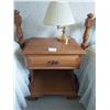 Image 3 : Night Stand (22L x 15D x 25H) With Lamp And Mirror (16W x 30H)
