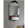 Image 4 : Night Stand (22L x 15D x 25H) With Lamp And Mirror (16W x 30H)