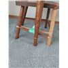 Image 4 : Vintage Children's Wood Table And Two Chairs - 25L x 16D x 19H