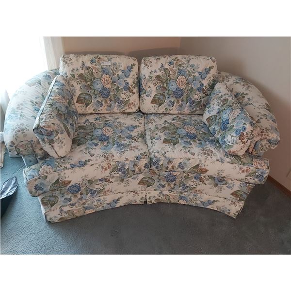 Floral Loveseat - 63W x 33D x 29H