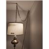Image 3 : Brass Look Swag Lamp (Tested) 24 inches high