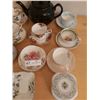 Image 3 : Vintage Cups & Saucers with Tea Pot, Tea Caddy & More