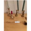 Image 2 : Assorted Brass Candlesticks & Snuffer