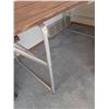 Image 3 : Wooden Folding Table with Metal Legs