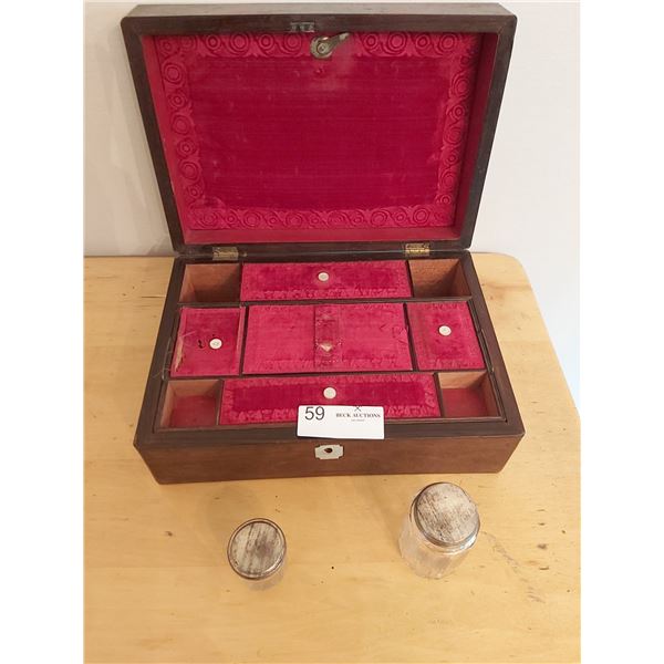 Vintage Wooden Jewellery Box