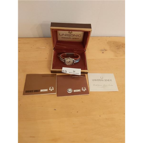 Unisonic Geneve Men's Watch with original box