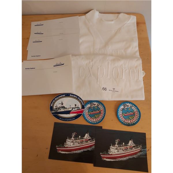 The "Society Explorer" Ship Souveniers.  This Ship Sank offf the coast of Chile Nov. 23, 2007