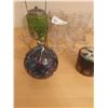 Image 2 : Collection of Coloured  Glass including Friendship Ball, Glasses & Vintage Jar with lid
