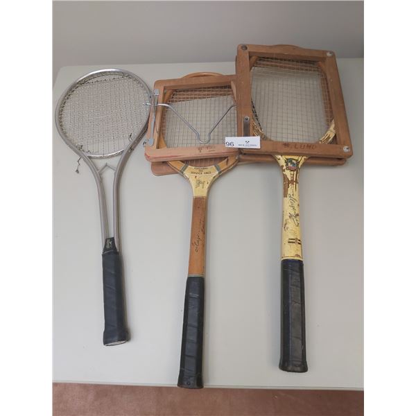 3 Vintage Sports Raquets