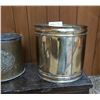 Image 3 : 2 Brass Pots  Large on is 14 in diameter & 13 High