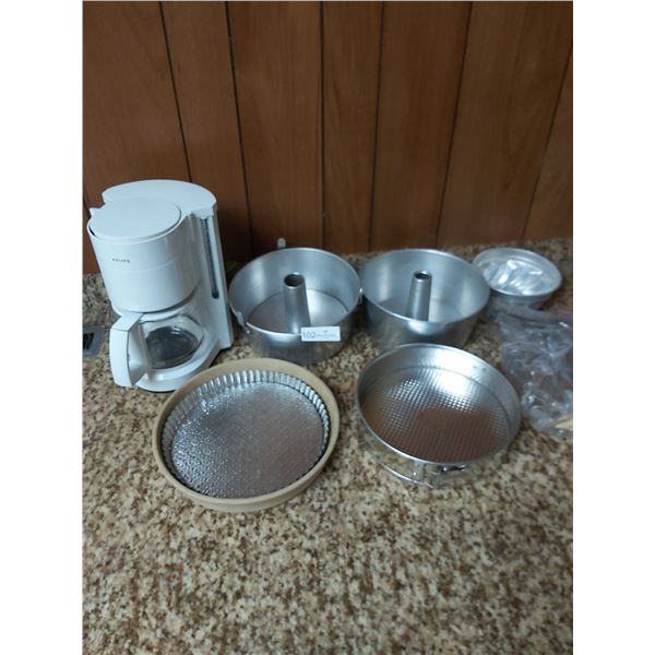 Krups Coffee Maker, Cake Pans & More