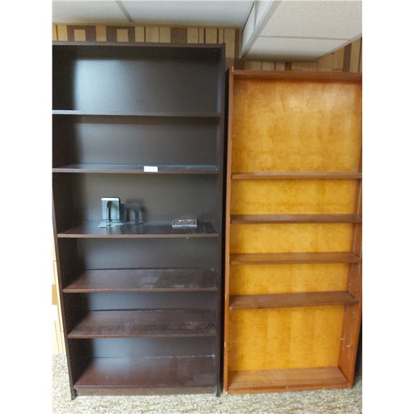 2 Wooden Bookshelves