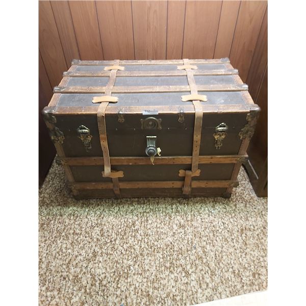 Vintage Steamer Trunk 37 Wide x 23 Deep  x 25 High
