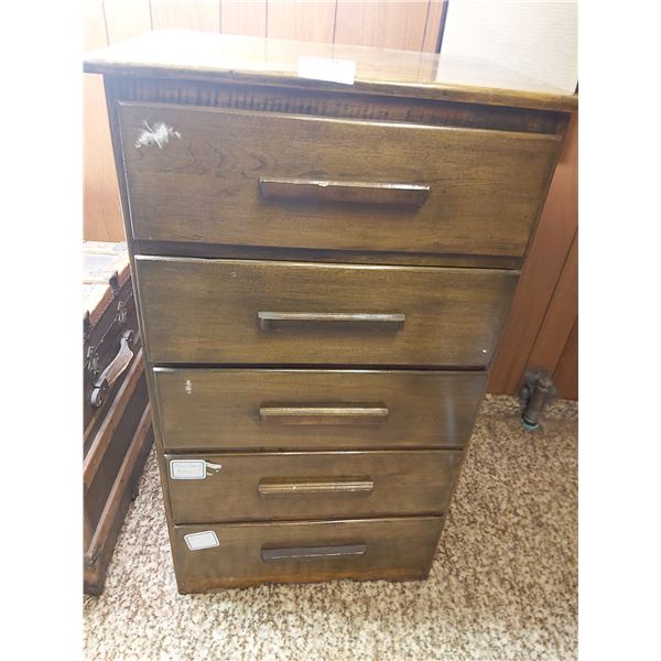 Vintage Wooden Chest Of Drawers 25 Wide x 17 Deep x 44 High